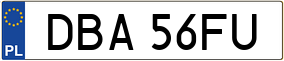Trailer License Plate